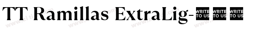 TT Ramillas ExtraLig字体转换